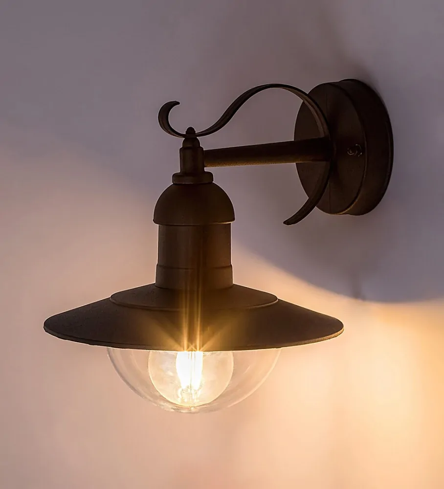 Rabalux 8680 OSLO - Venkovní nástěnné svítidlo v černé barvě, IP44, 1 x E27