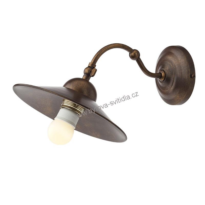 Redo LEA 02-901 + M21BR - Retro nástěnné svítidlo naklápěcí Ø 21cm