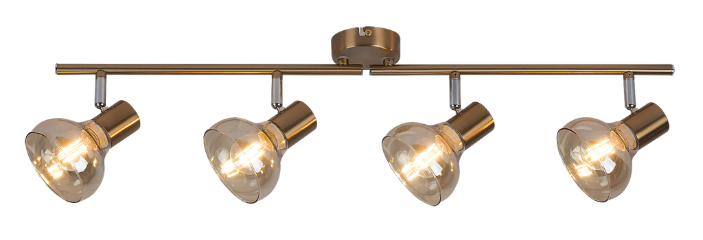 Rabalux 5550 HOLLY 2 - Moderní stropní svítidlo s jantarovými skly, 70cm šířka