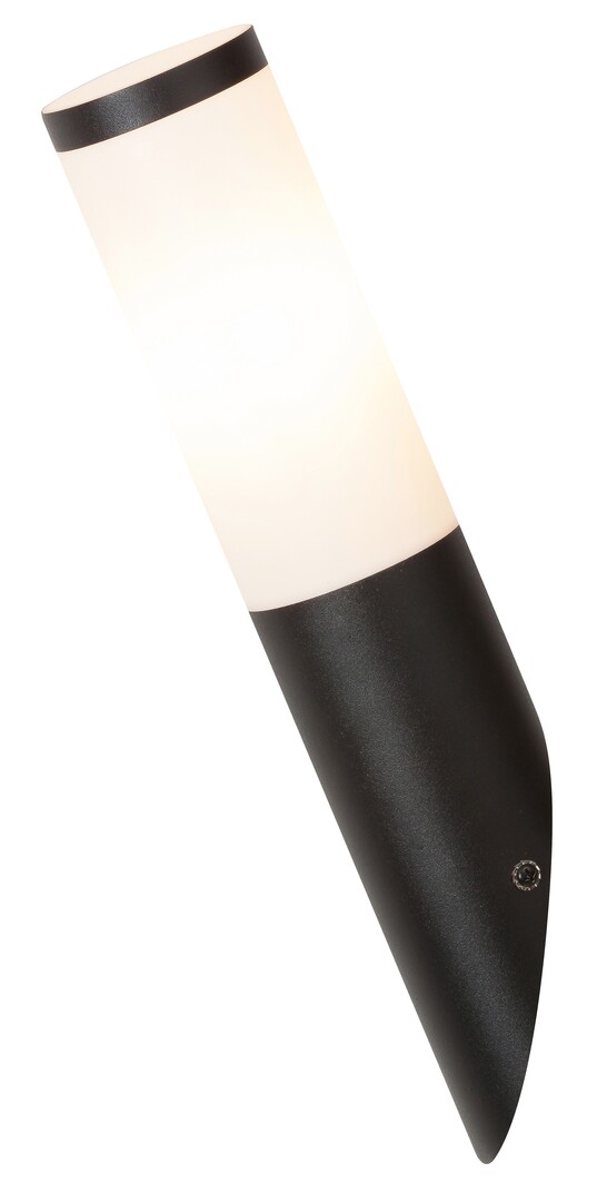 Rabalux 8145 BLACK TORCH - Nástěnné šikmé venkovní svítidlo v černé barvě 1 x E27, IP44