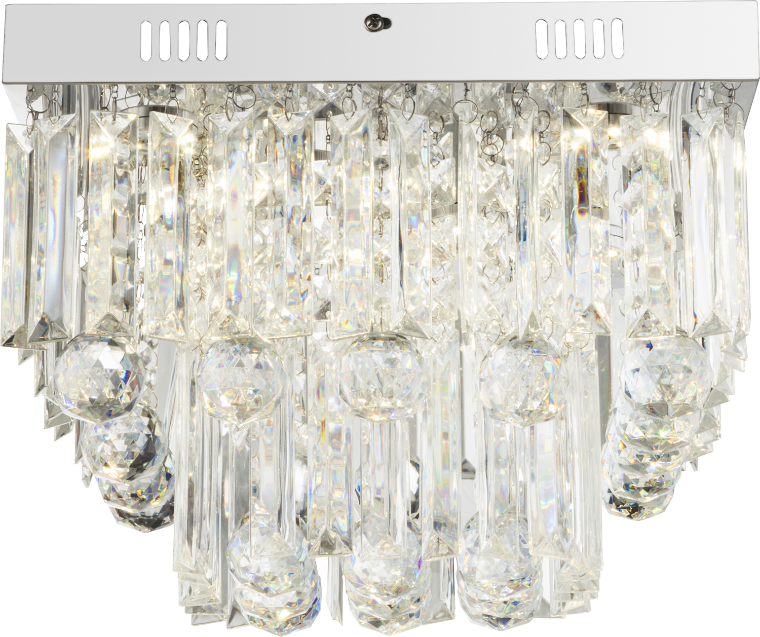 Globo 68594-6A CLEO - Moderní LED stropní lustr s akrylovými krystalky 18W, 4000K
