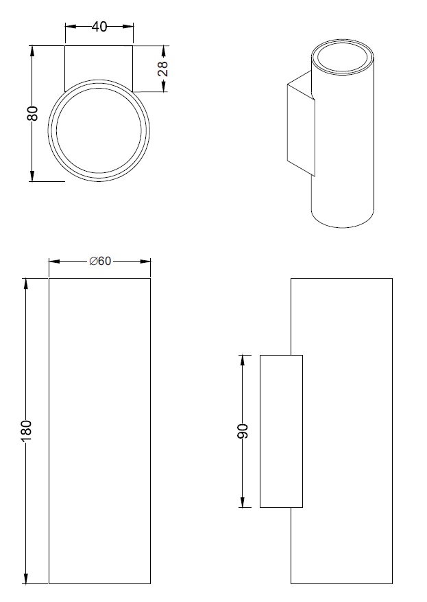 Trio Leuchten 212400207 MARLEY nikl - Nástěnné svítidlo svítící dolů a nahoru 2 x GU10, matný nikl