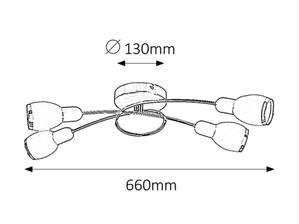 Rabalux 6063 ELITE - Moderní stropní lustr 4 x E14
