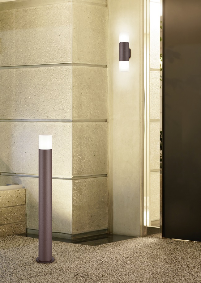 Trio Leuchten 422260124 HOOSIC - Venkovní stojací hnědá lampa 80cm, 1 x E27, IP44