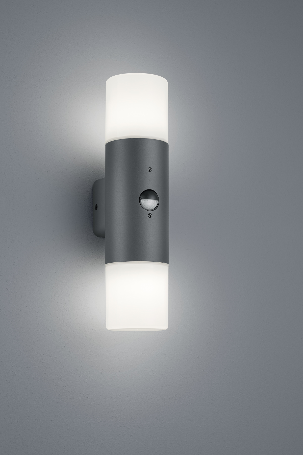 Trio Leuchten 222260242 HOOSIC  - Nástěnné venkovní svítidlo se senzorem 2 x E27, IP44