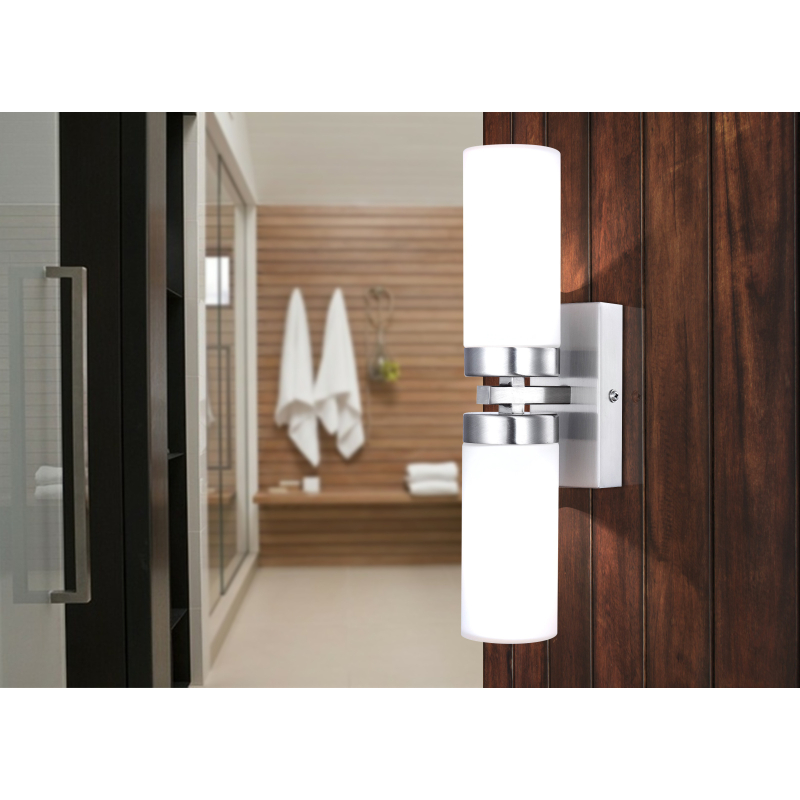 Globo 7816 SPACE - Nástěnné koupelnové svítidlo 2 x E14 , IP44