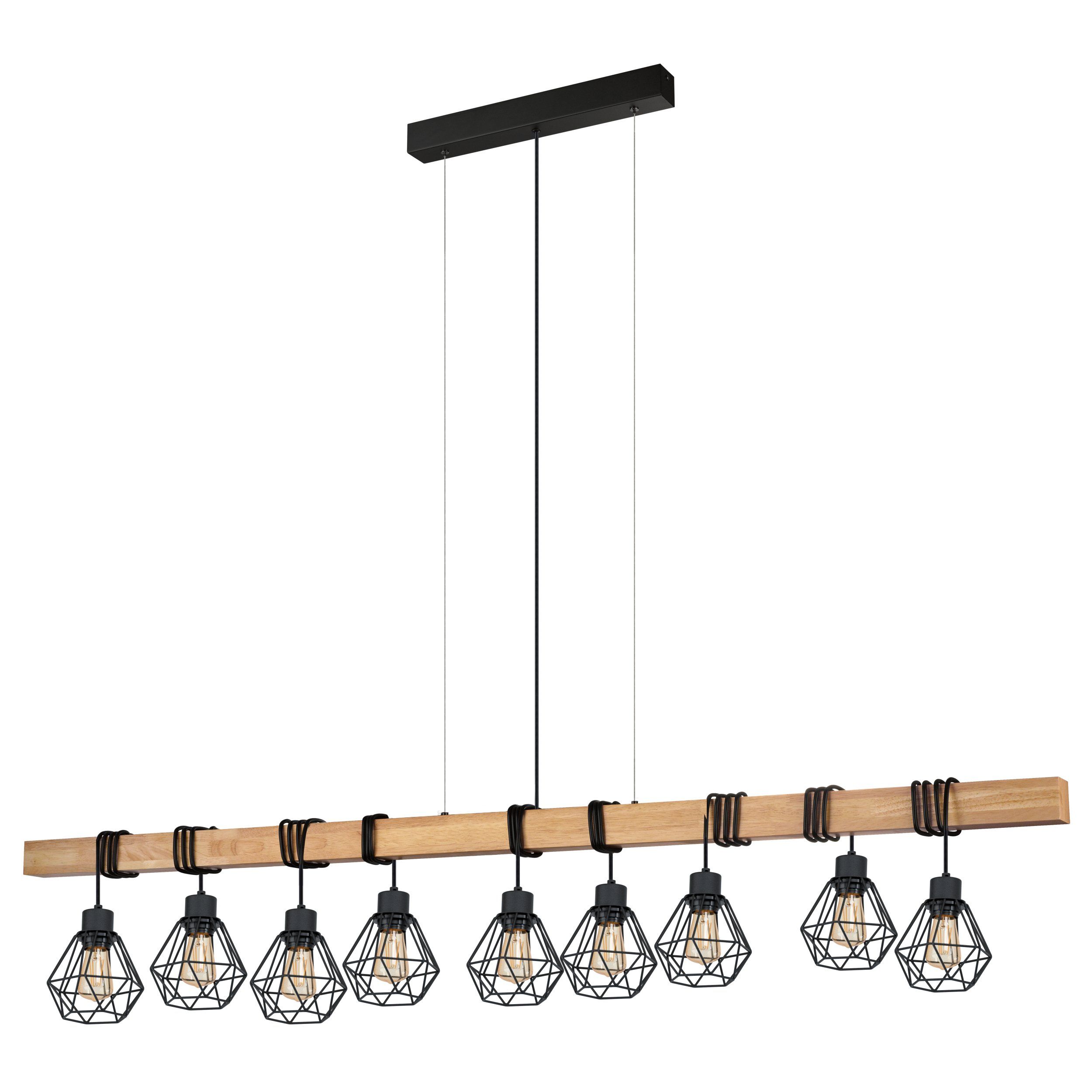 Eglo 44077 TOWNSHEND 5 - Závěsný retro lustr 9 x E27, 150cm šířka