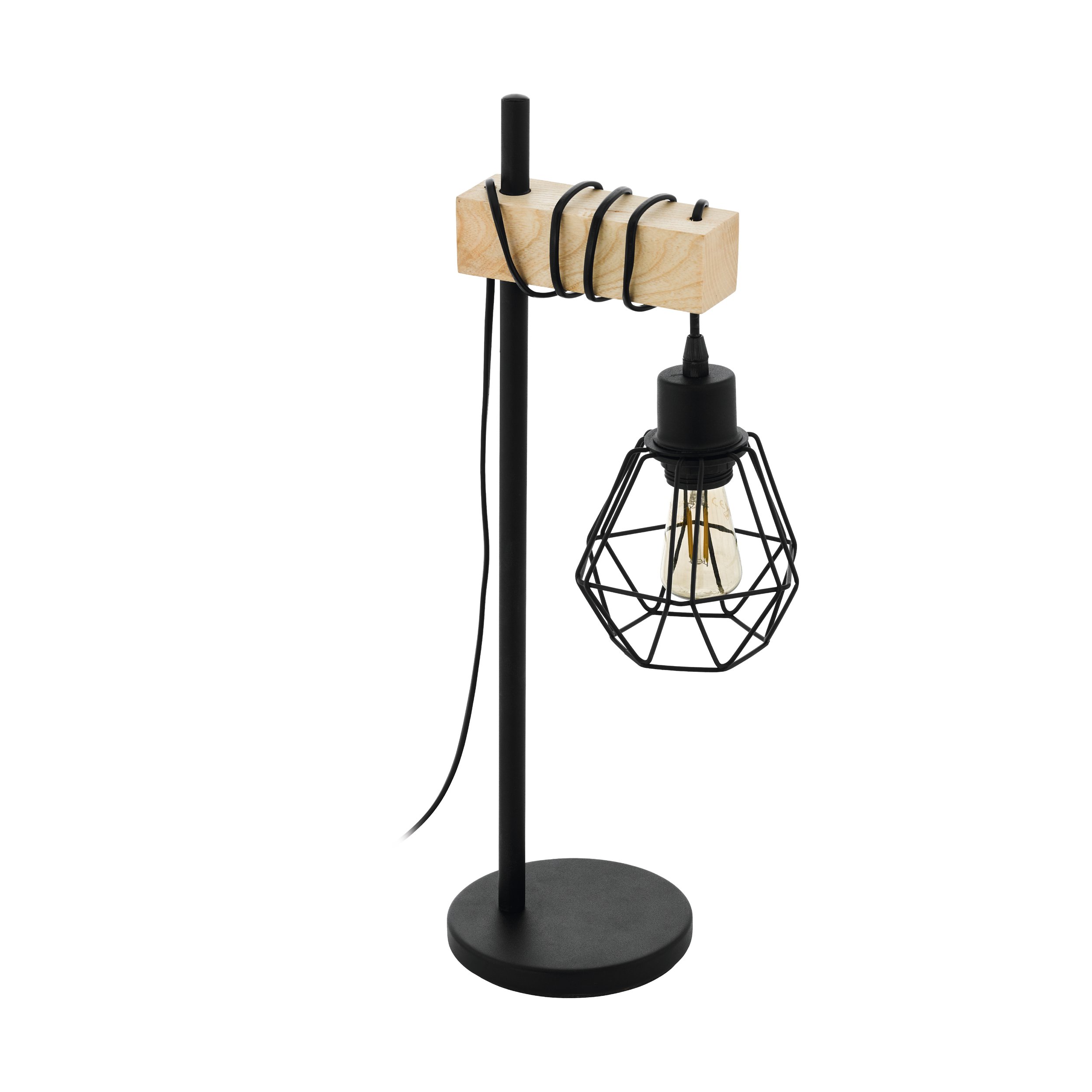 Eglo 43136 TOWNSHEND 5 - Retro stolní lampička 1 x E27 + Dárek LED retro žárovka