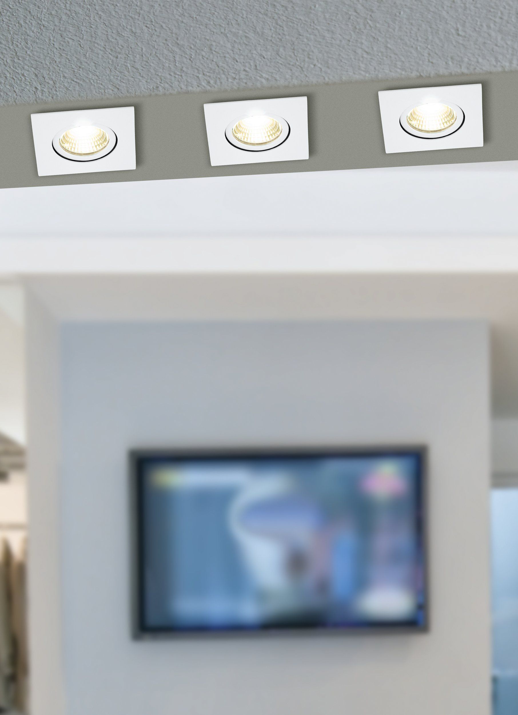 Eglo 98302 SALICETO - LED stmívatelné podhledové svítidlo 6W, 2700K, bílá