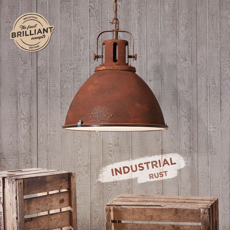 Brilliant 23770/55 JESPER - Industriální závěsný lustr na řetězu Ø 47cm 