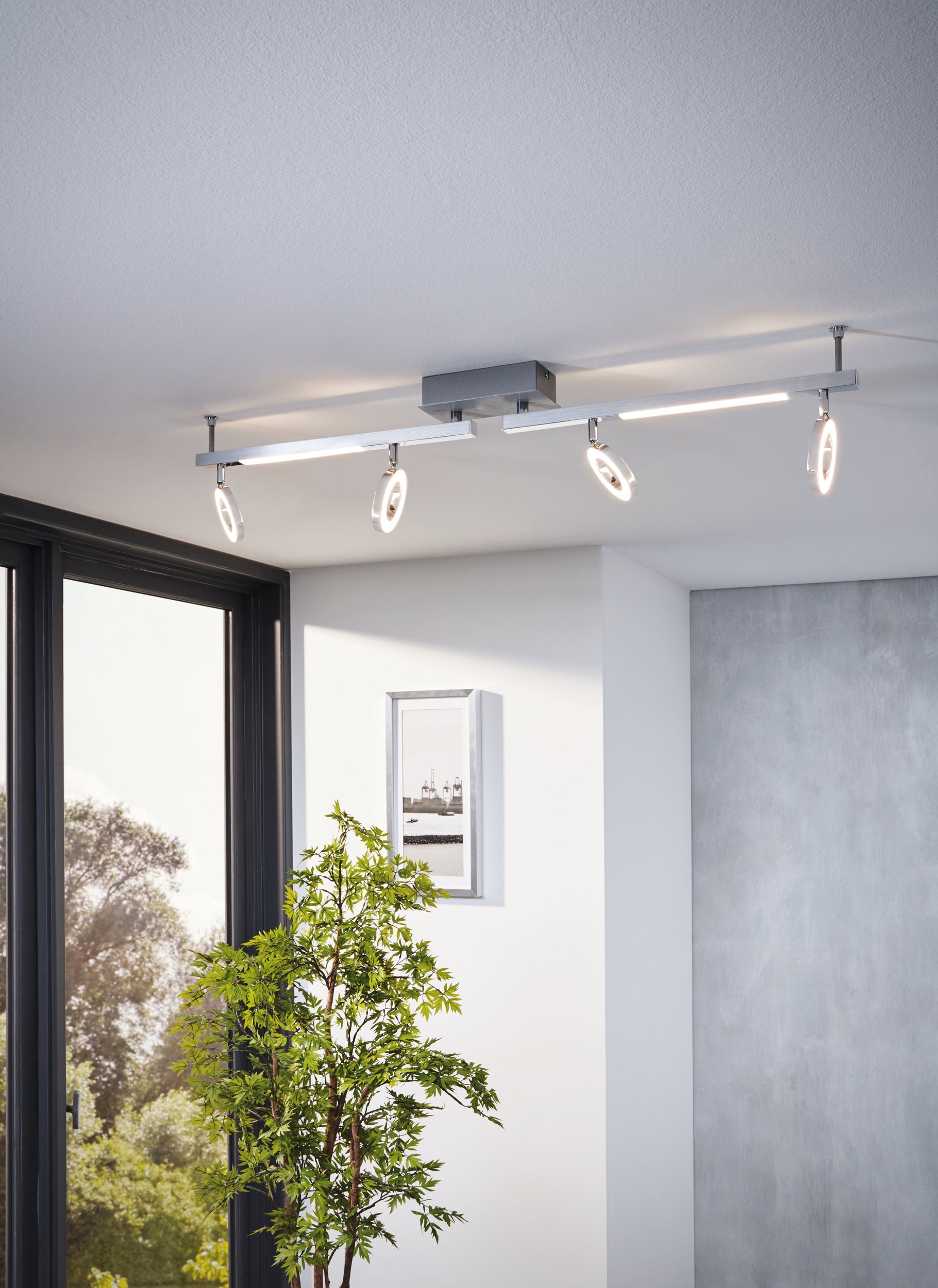 Eglo 96182 CARDILLIO - Moderní LED stropní svítidlo 12,8W + 6,6W / 98,5cm