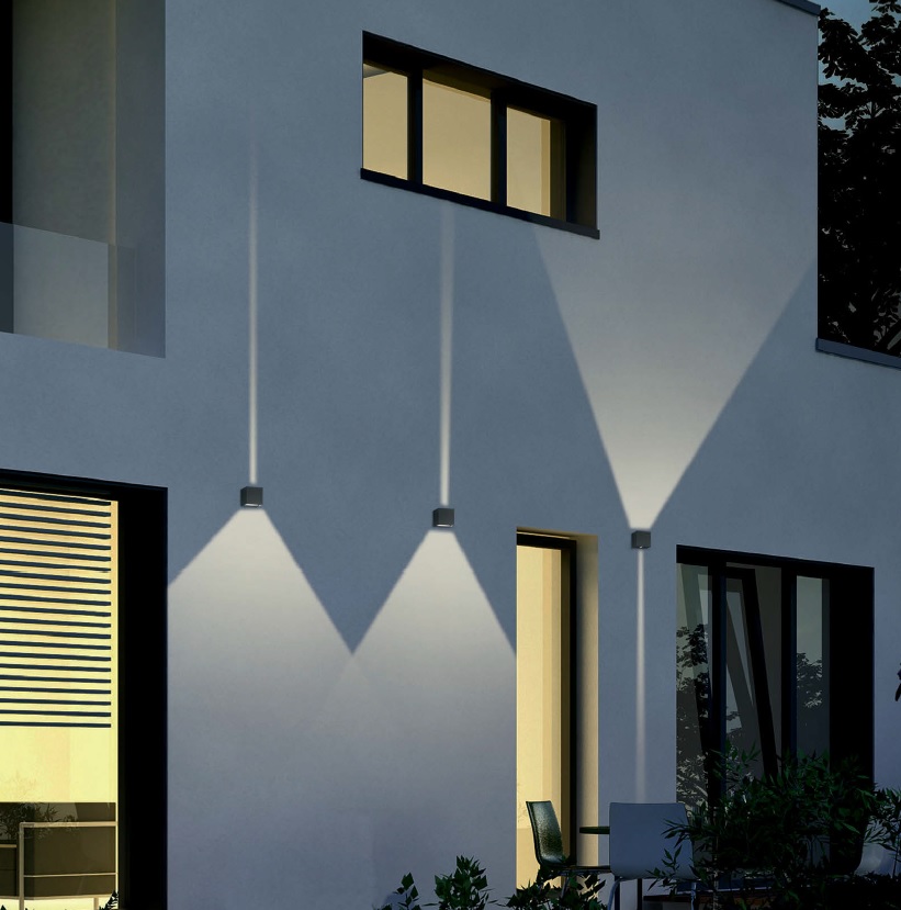 Trio Leuchten 226860242 ADAJA - LED venkovní nástěnné svítidlo, variabilní nastavení úhlu svícení IP54 , 2 x 3W, 3000K, 