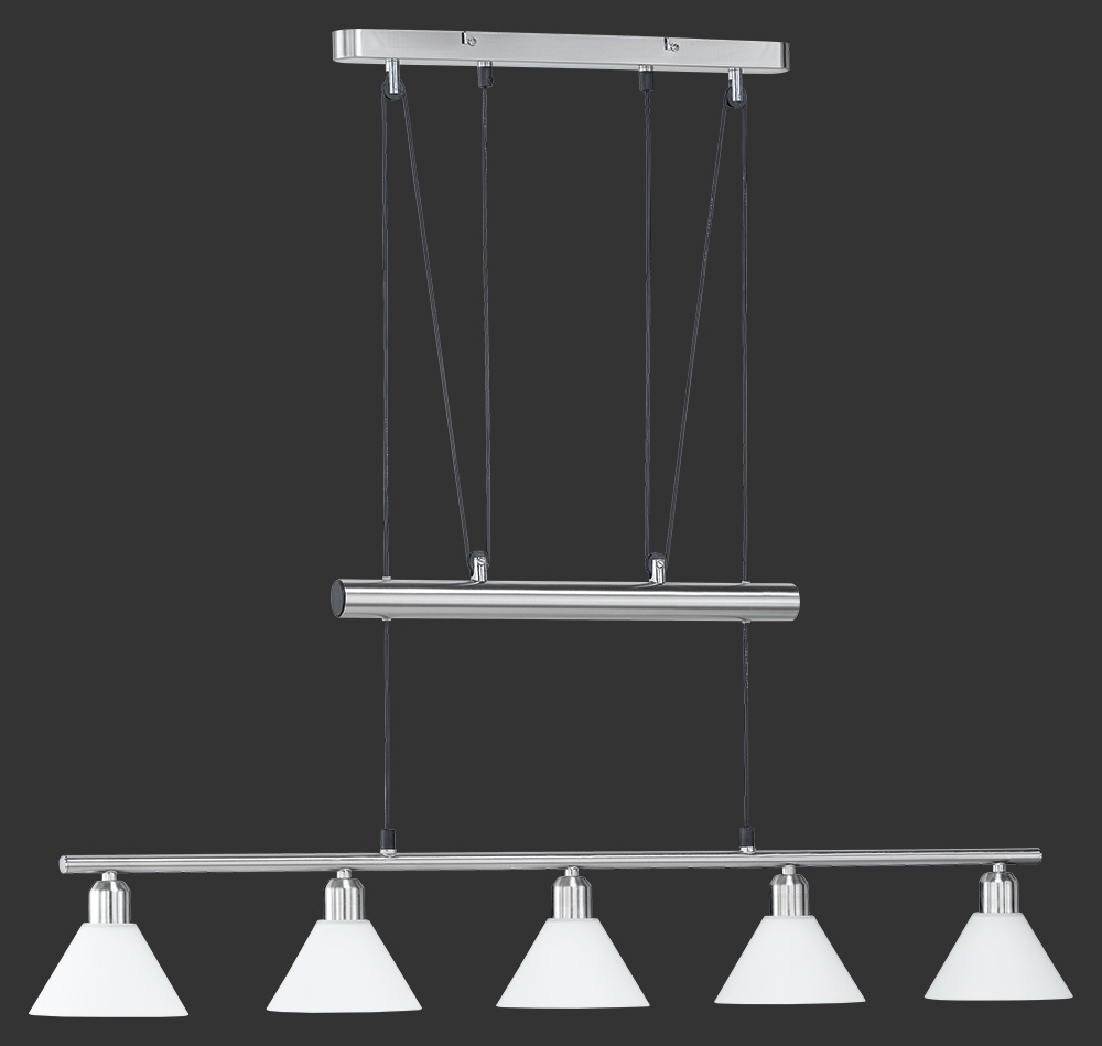 Trio Leuchten 3751051-07 STAMINA - Stahovací lustr nad jídelní stůl 5 x E14, 102cm