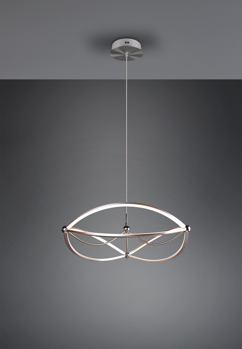 Trio Leuchten 321210107 CHARIVARI - Vypínačem stmívatelné LED závěsné svítidlo LED 42W, 3000K, Ø 62cm