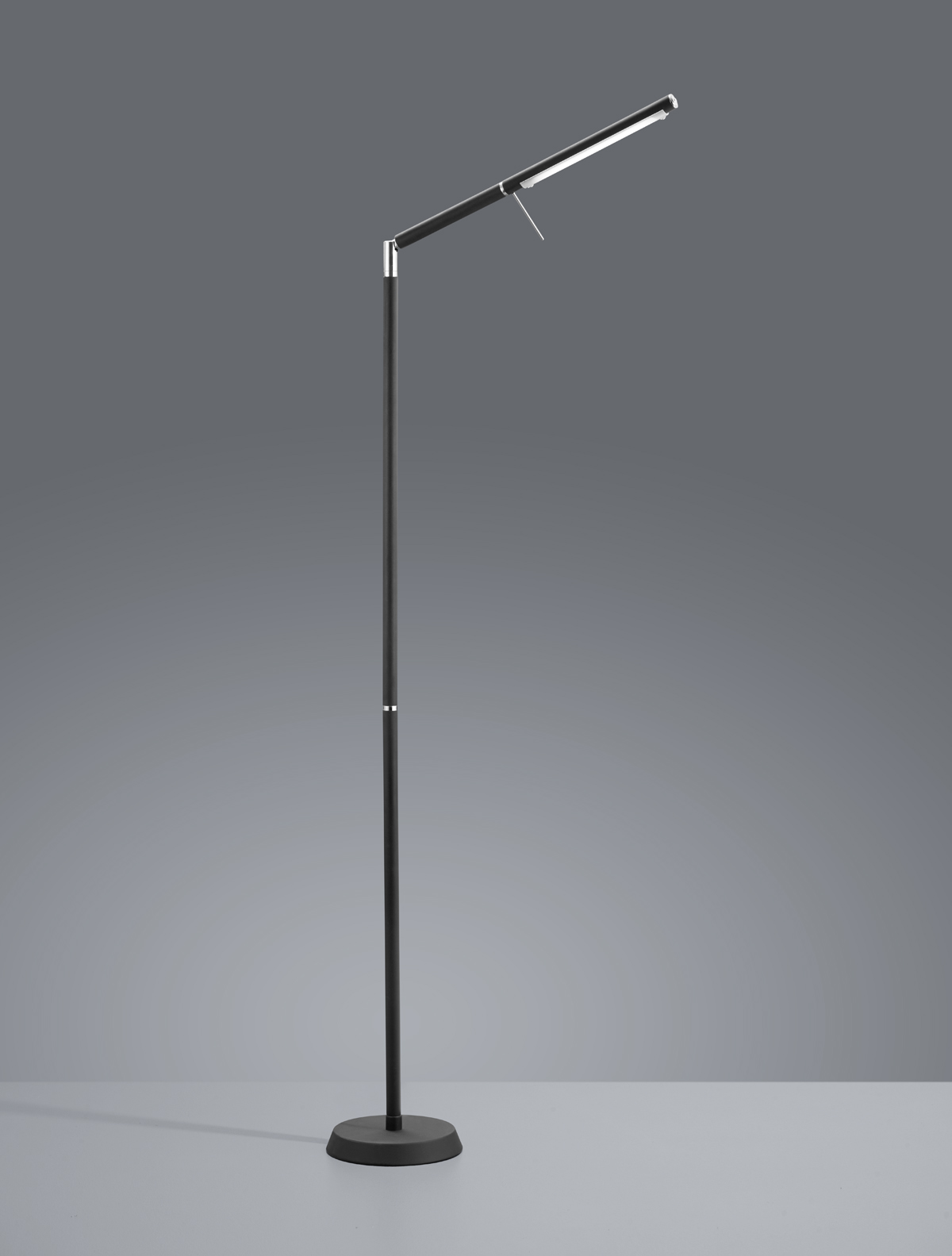 Trio Leuchten 420490132 FILIGRAN - Dotykem stmívatelná čtecí lampa v černé barvě 6W, 3000K, 162cm