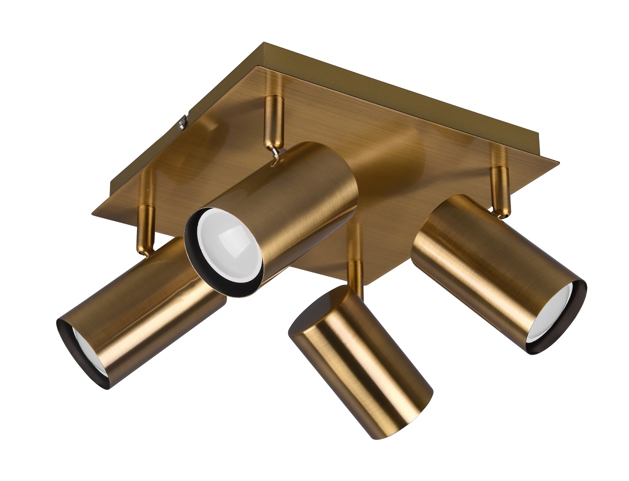 Trio Leuchten 802400404 MARLEY brass - Stropní bodové svítidlo ve staromosazné barvě 4 x GU10