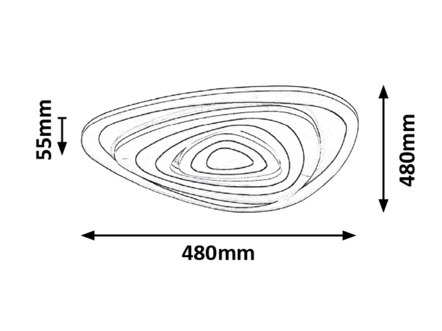 Rabalux 3099 TANELI - LED stropní svítidlo stmívatelné s dálkovým ovladačem 51W, 3000-6500K