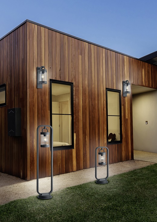 Trio Leuchten 504160142 SAMBESI - Venkovní lampa s možností aktivace automatického senzoru DEN / NOC, IP44, 1 x E27, 60cm