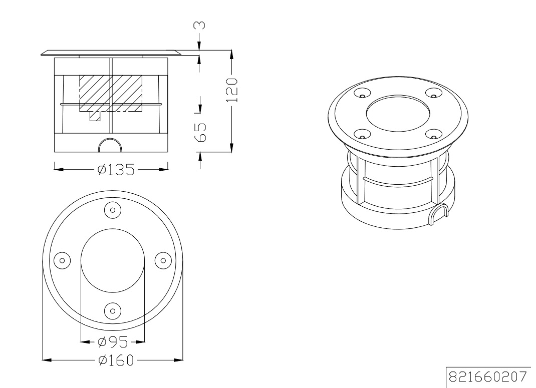 Trio Leuchten 821660207 BELAJA - Venkovní zemní pojezdové zápustné LED svítidlo, 9W, 3000K, IP65