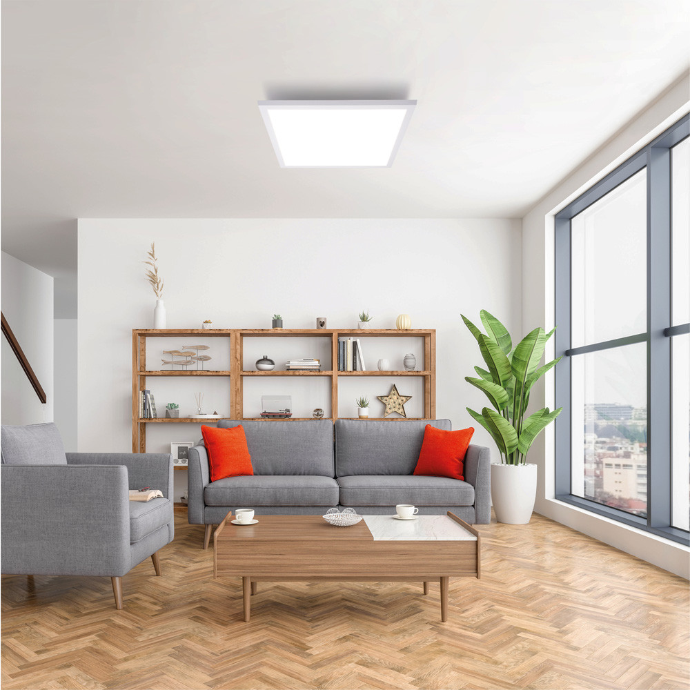 Leuchten Direkt  14531-16 FLAT - LED stropní svítidlo s dálkovým ovladačem, LED 28W, 2700-5000K, 45 x 45cm 