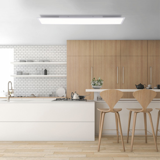 Leuchten Direkt 14533-16 FLAT - LED stropní svítidlo s dálkovým ovladačem, LED 41W, 2700-5000K, 120 x 30cm
