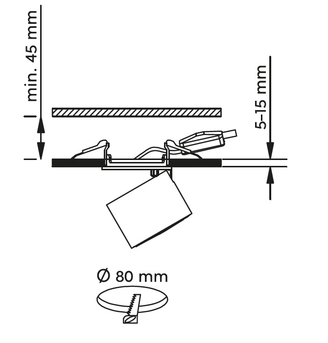 Trio Leuchten 652910131 TAURUS - LED stropní nebo podhledové svítidlo s možností změny svícení, LED 3,5W + 1,5W, 3000K