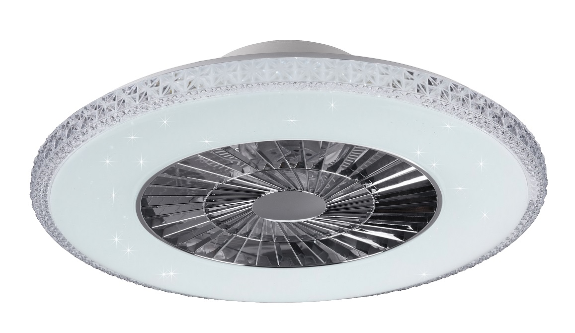 Trio Leuchten R62412106 HARSTAD - Stropní LED ventilátor s dálkovým ovladačem, LED 40W, 3000-6500K, Ø 60cm