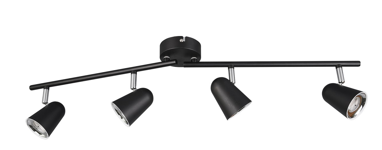 Trio Leuchten R82124132 TOULOUSE - LED stropní bodové svítidlo v černé barvě, 3000K