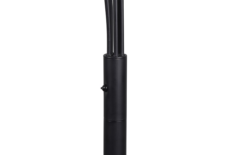Trio Leuchten R41031532 REED - Pětiramenná LED stojací lampa v černé barvě, stmívatelná, 5 x 3,5W, 195cm