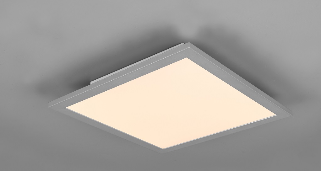 Trio Leuchten R62323087 ALPHA - Stropní stříbrné svítidlo, LED 13,5W, 29 x 29cm