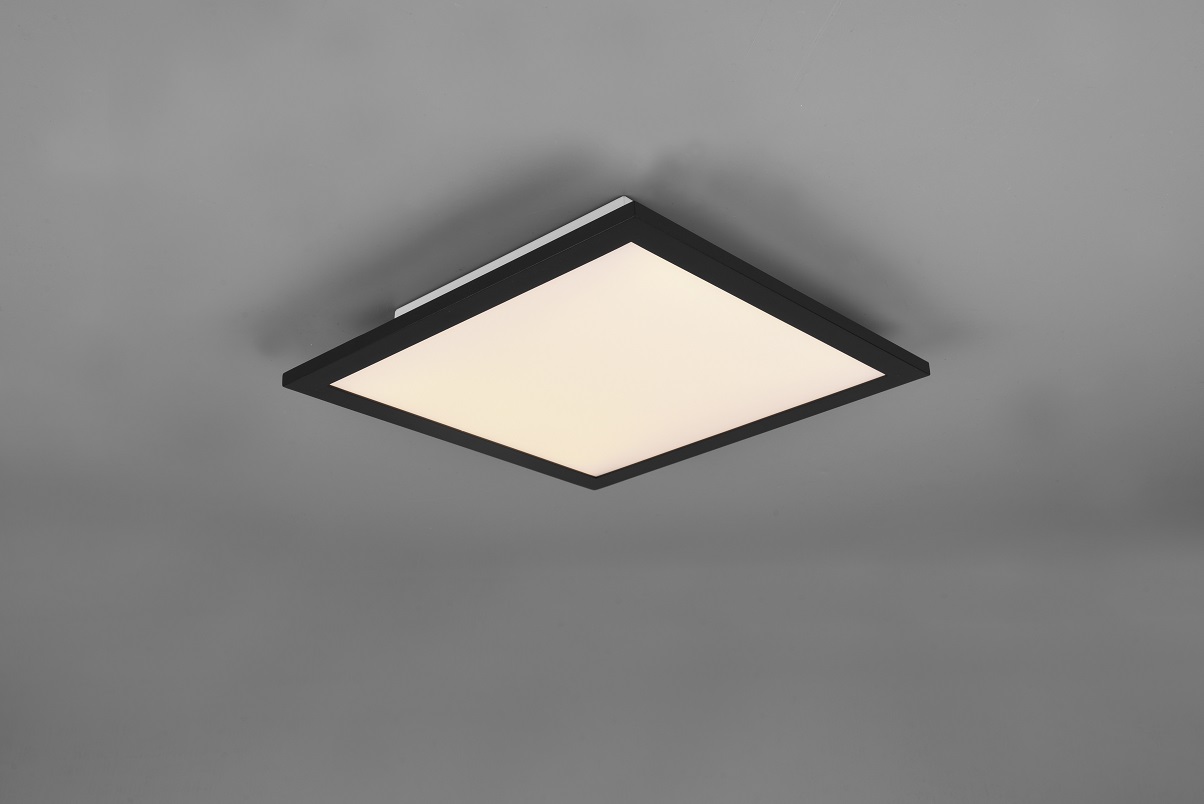 Trio Leuchten R62323032 ALPHA - Stropní černé svítidlo, LED 13,5W, 29 x 29cm