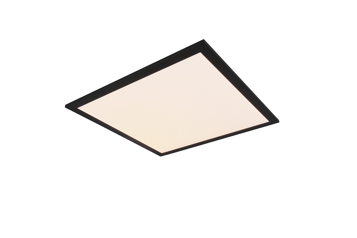 Trio Leuchten R62324532 ALPHA - Stropní černé svítidlo, LED 18W, 45 X 45CM