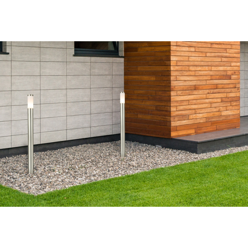 Globo 3159 BOSTON - Venkovní stojací lampa v nerezové oceli 1 x E27, IP44, 110cm