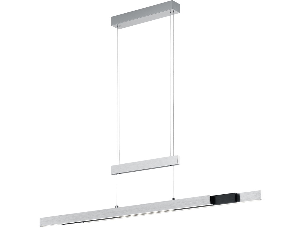 Trio Leuchten 375310505 TRAJAN - LED stahovací svítidlo nad stůl, dotykem stmívatelné, LED 42W + 12W, 2700K - 5000K, šířka max 150cm