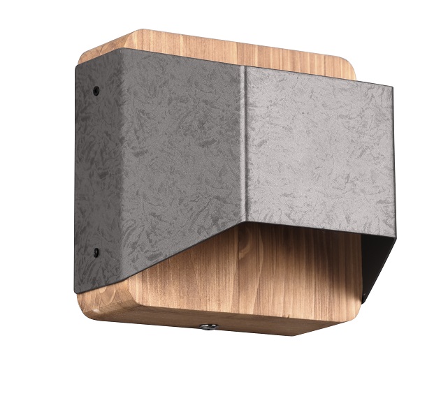 Trio Leuchten 224810167 ARINO - Nástěnné svítidlo s dřevěným prvkem, svítí nahoru + dolů, stmívatelné klasickém vypínačem LED 4,3W, 3000K