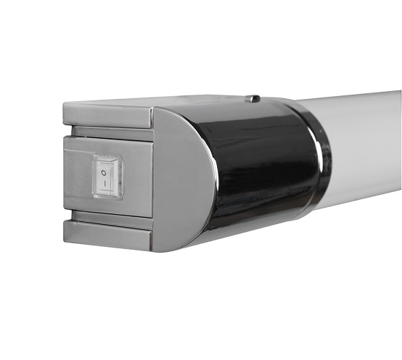 Trio Leuchten 284074206 PIERA - Koupelnové svítidlo k zrcadlu s vypínačem a zásuvkou, LED 8W, 3000K, 41cm