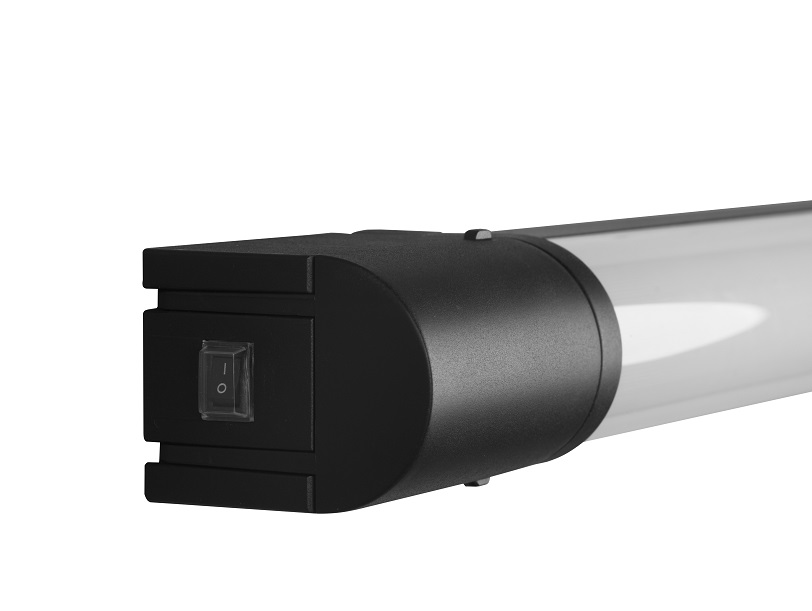 Trio Leuchten 284074232 PIERA - Koupelnové svítidlo k zrcadlu s vypínačem a zásuvkou, LED 8W, 3000K, 41cm