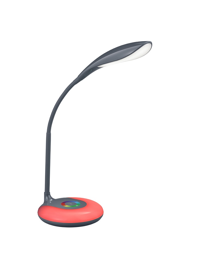 Trio Leuchten R52781242 KRAIT - LED dotykem stmívatelná stolní lampička v antracitové barvě , LED 3,5W, 3000K + RGB