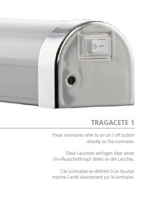 Eglo 99776 TRAGACETE 1 - LED světlo do koupelny k zrcadlu IP44, 7,5W, 45cm