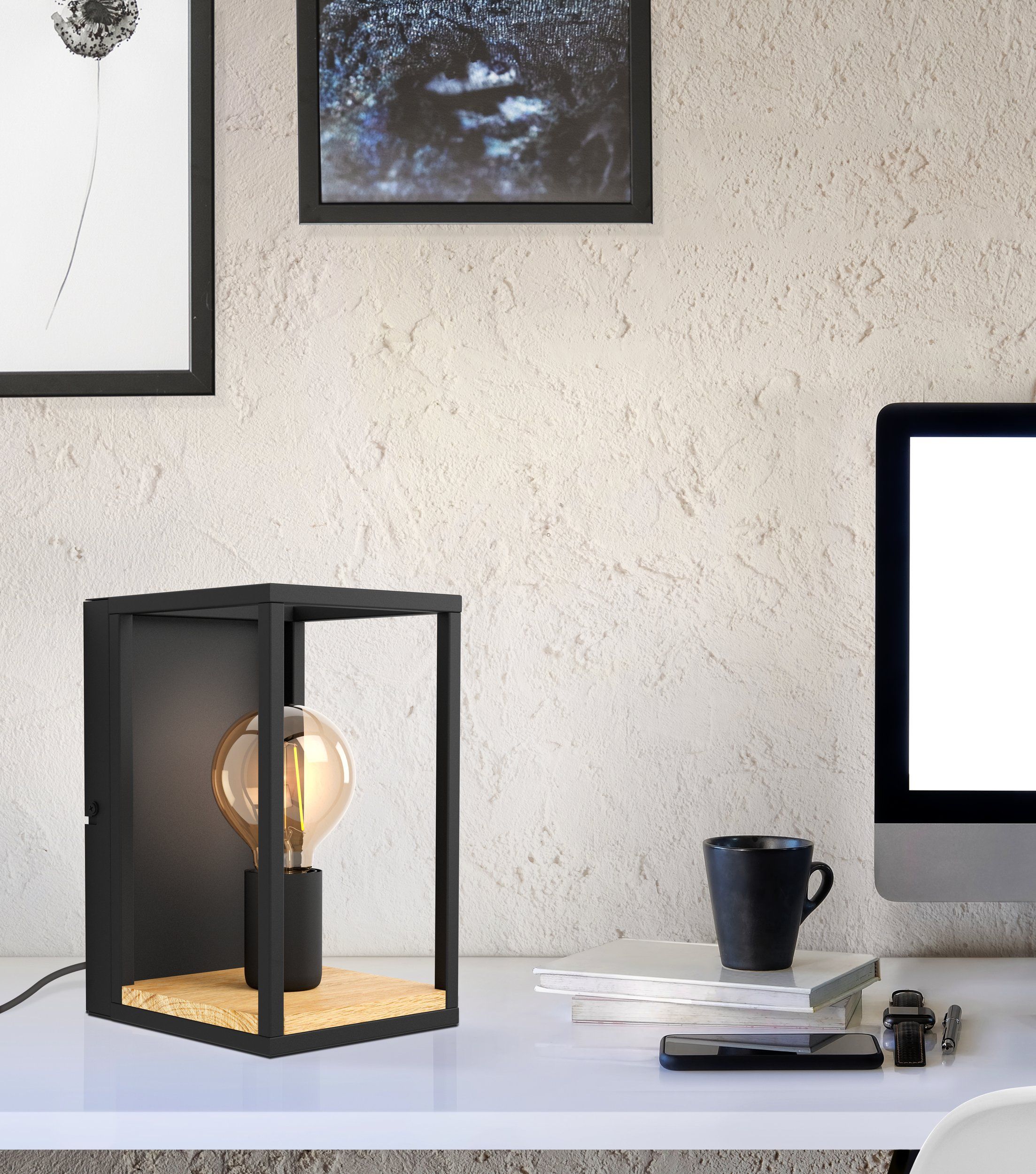 Eglo 99796 LIBERTAD - Nástěnné svítidlo se dřevem, 1 x E27