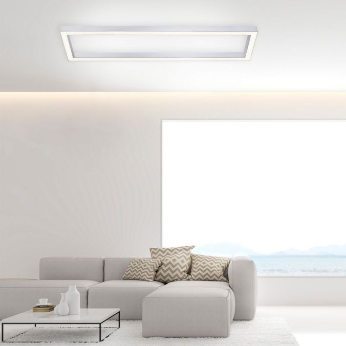 PAUL NEUHAUS 6023-95 PURE LINES - Stropní LED svítidlo s dálkovým ovladačem, LED 34W, 2700 - 5000K, 110 x 30cm