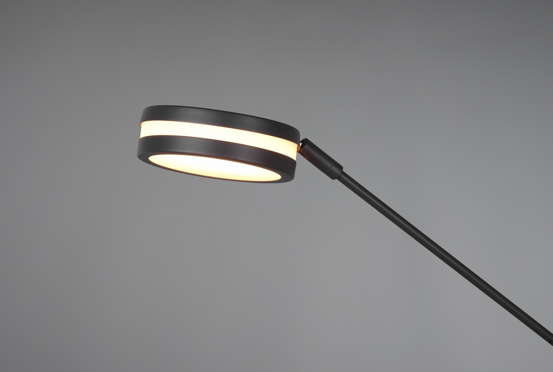 Trio Leuchten 426510242 FRANKLIN - Dotykem stmívatelná stojací lampa v antracitové barvě, 35 + 6,5W, 2700+3200+4000K, 181cm