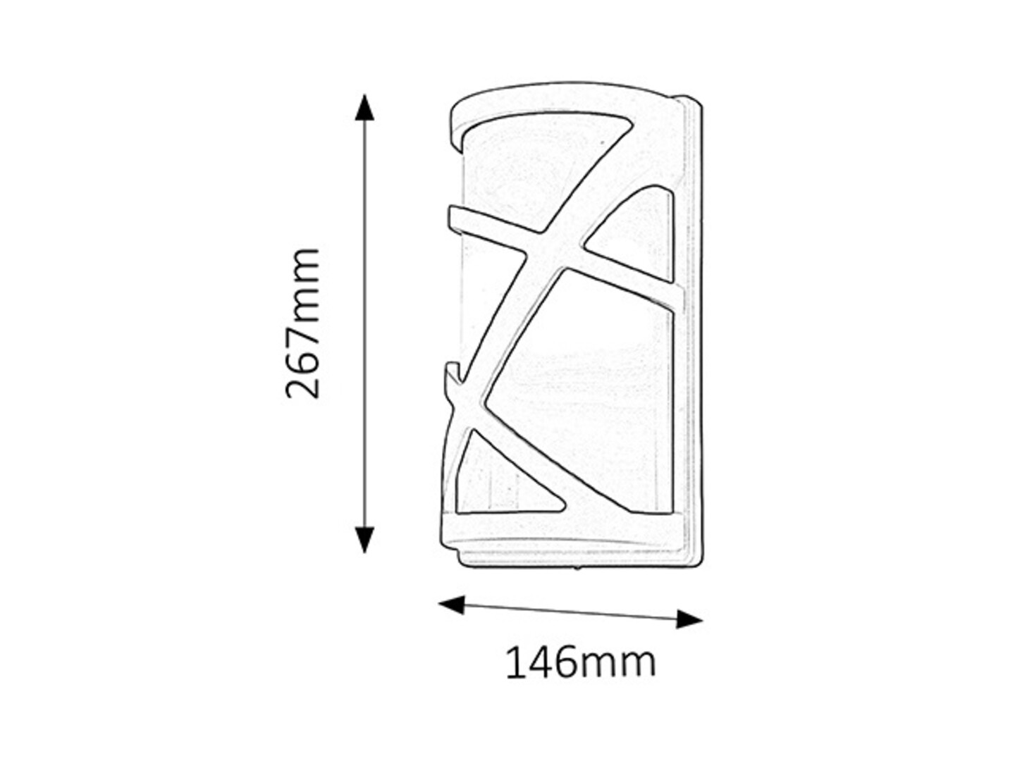 Rabalux 8767 DURANGO - Nástěnné venkovní svítidlo v antracitové barvě 1 x E27, IP54