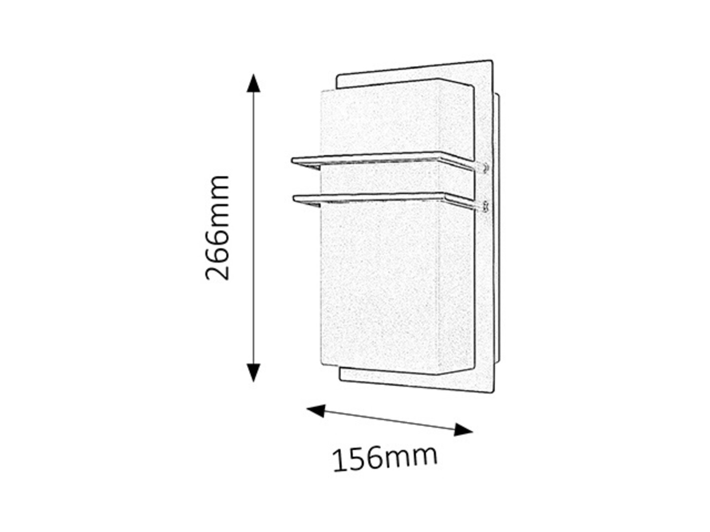 Rabalux 8169 SEATTLE - Venkovní nástěnné svítidlo v černé barvě, 1x E27, IP44