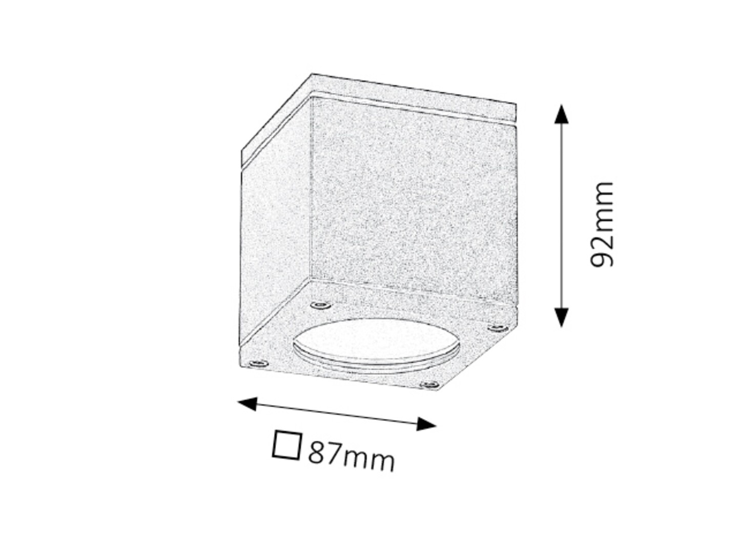 Rabalux 8149 AKRON - Stropní venkovní svítidlo v antracitové barvě, 1 x GU10, IP54