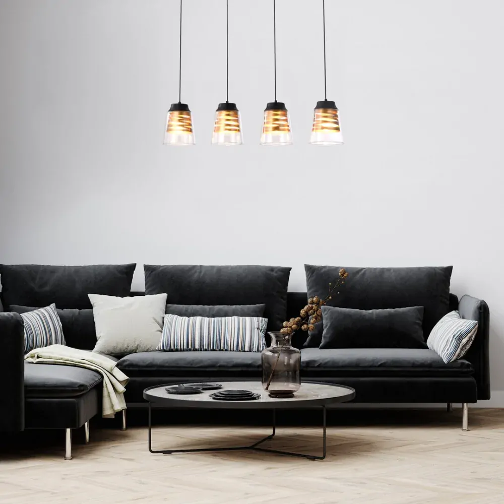 Rabalux 3544 ZENAIDA - Moderní závěsné svítidlo nad jídelní stůl, 4 x E27, 73cm