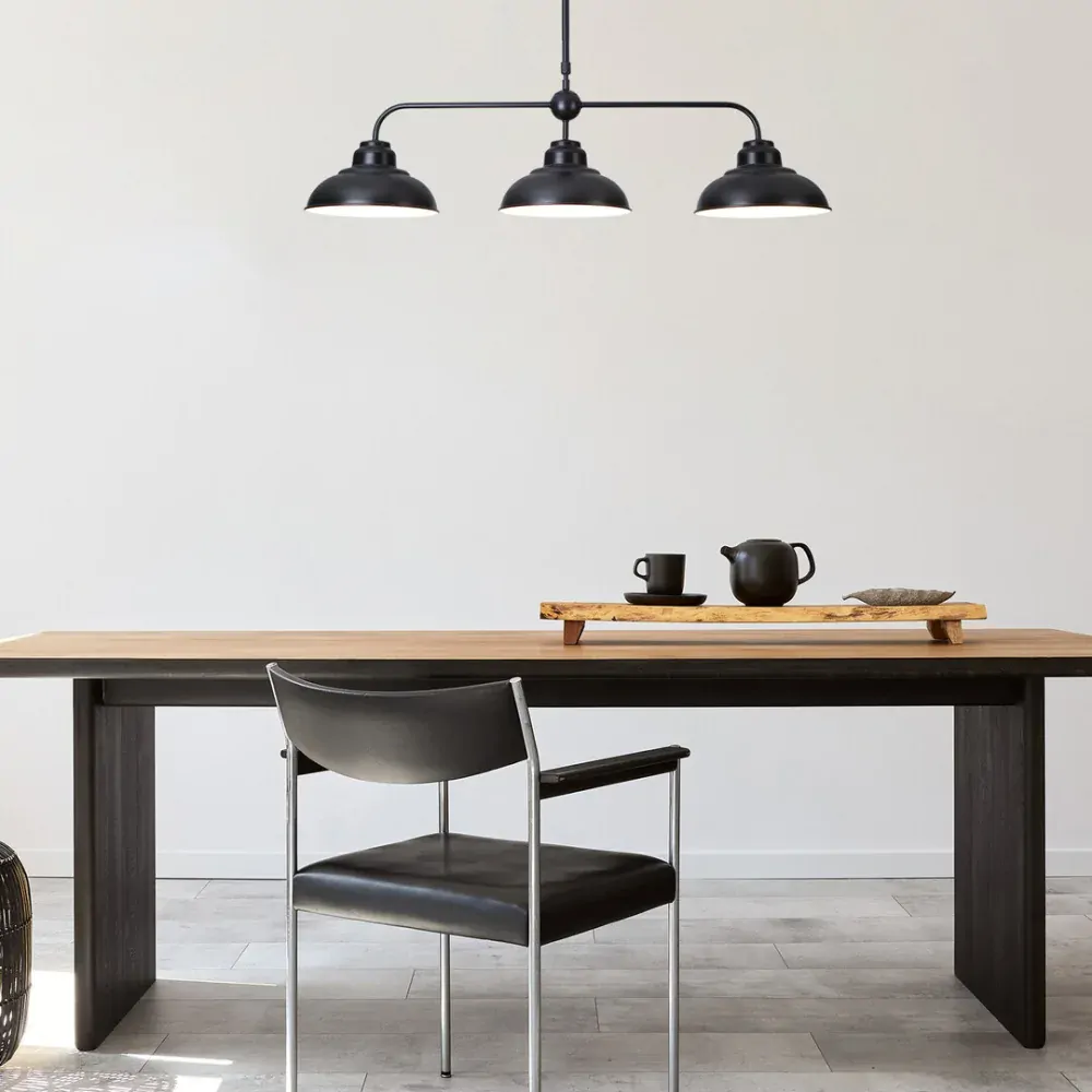 Rabalux 5309 DRAGAN - Stropní trojramenný industriální lustr v černé barvě, 3 x E27, 100cm