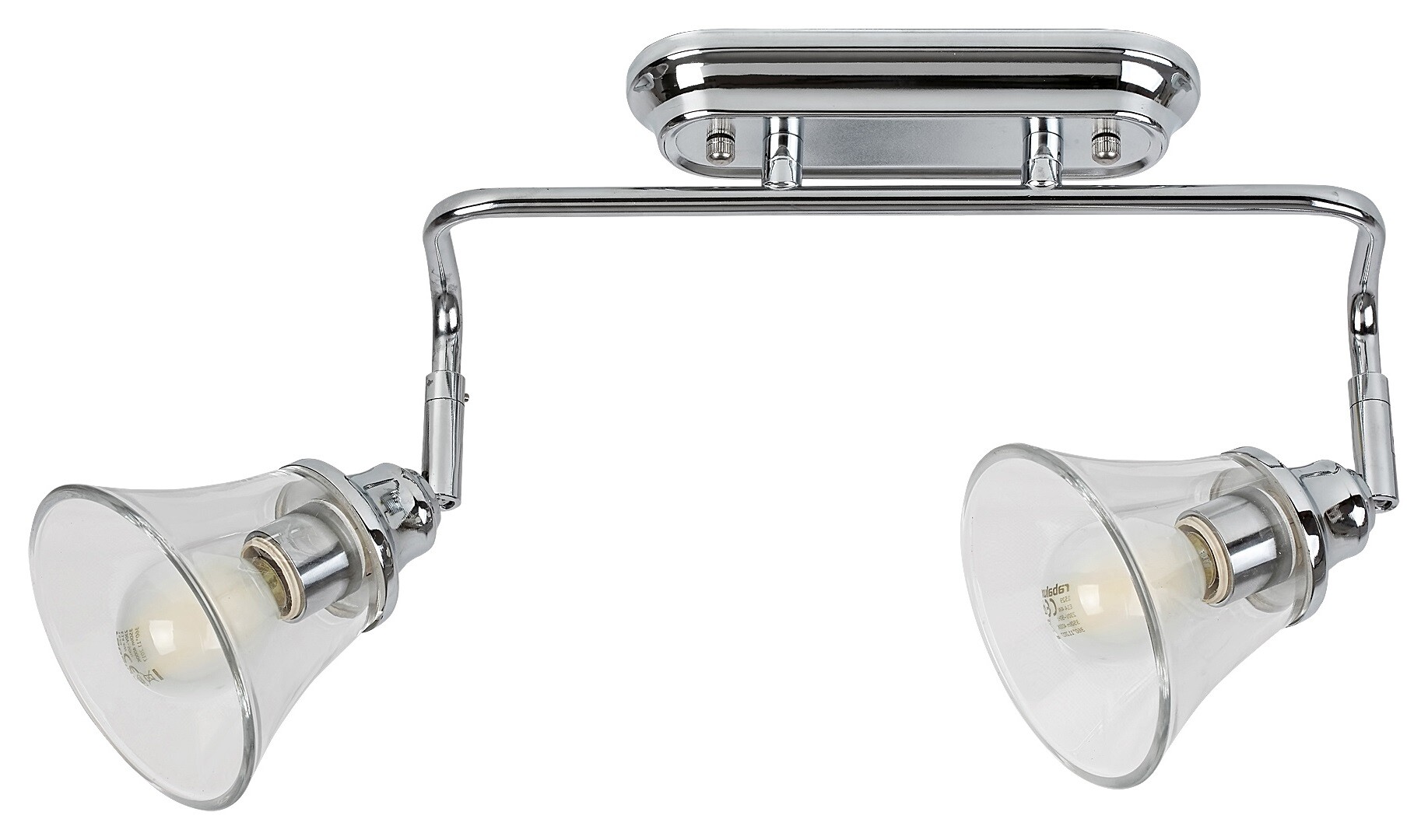 Rabalux 3208 ANTOINE - Nástěnné nebo stropní svítidlo do koupelny v retro stylu, 2 x E14, IP44