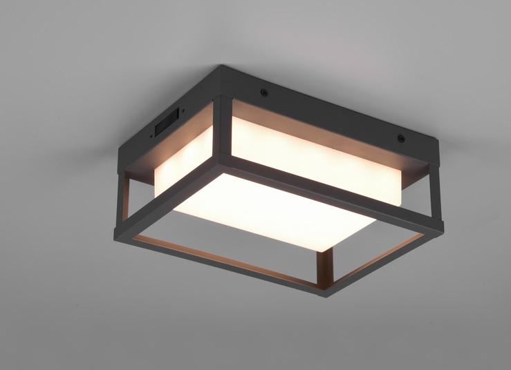 Trio Leuchten 277860142 WITHAM - Nástěnné venkovní svítidlo s přepínáním barvy světla 2300K + 3000K + 4000K, LED 10,5W, IP54
