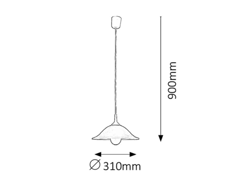 Rabalux 3905 ALABASTRO - Závěsný kuchyňský lustr, 1 x E27, Ø 31cm